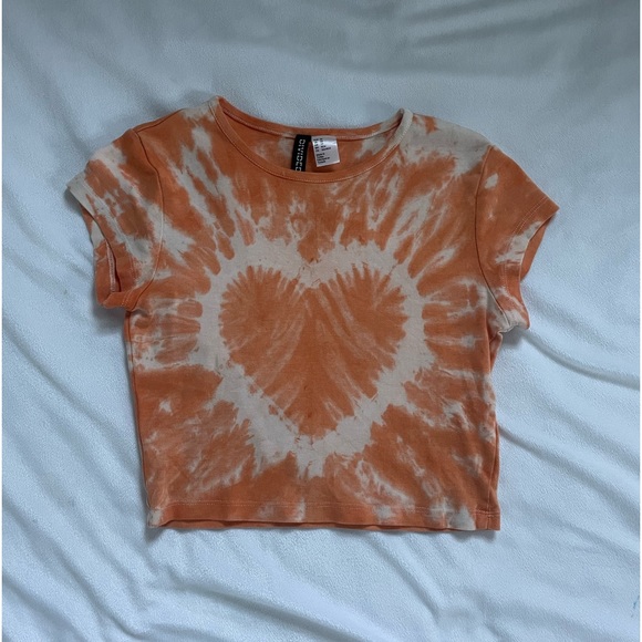 Tie-dye heart crop top - Picture 1 of 3